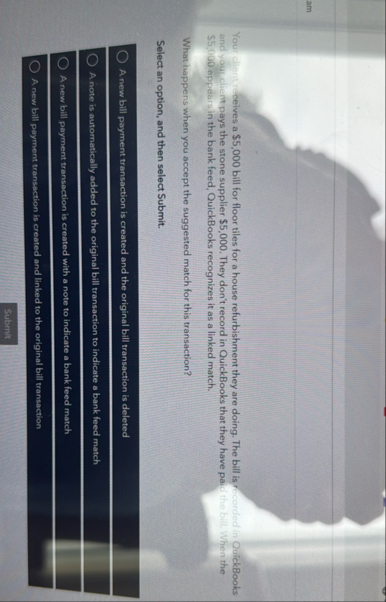 Your client ceives a $ 5 , 0 0 0 bill for floor