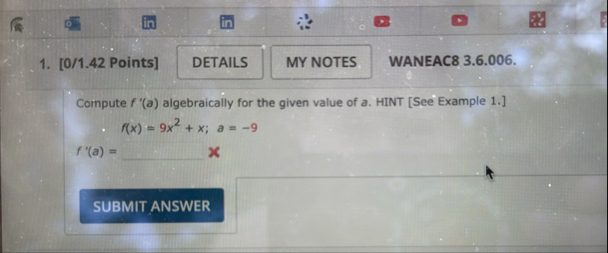 [ 0 / 1 . 4 2 Points ] WANEAC 8 3 . 6 . 0 0 6 .