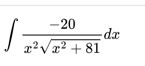 - 2 0 x 2 x 2 + 8 1 2 d x