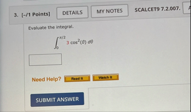 SCALCET 9 7 . 2 . 0 0 7 . 3 . [ - / 1 Points ]