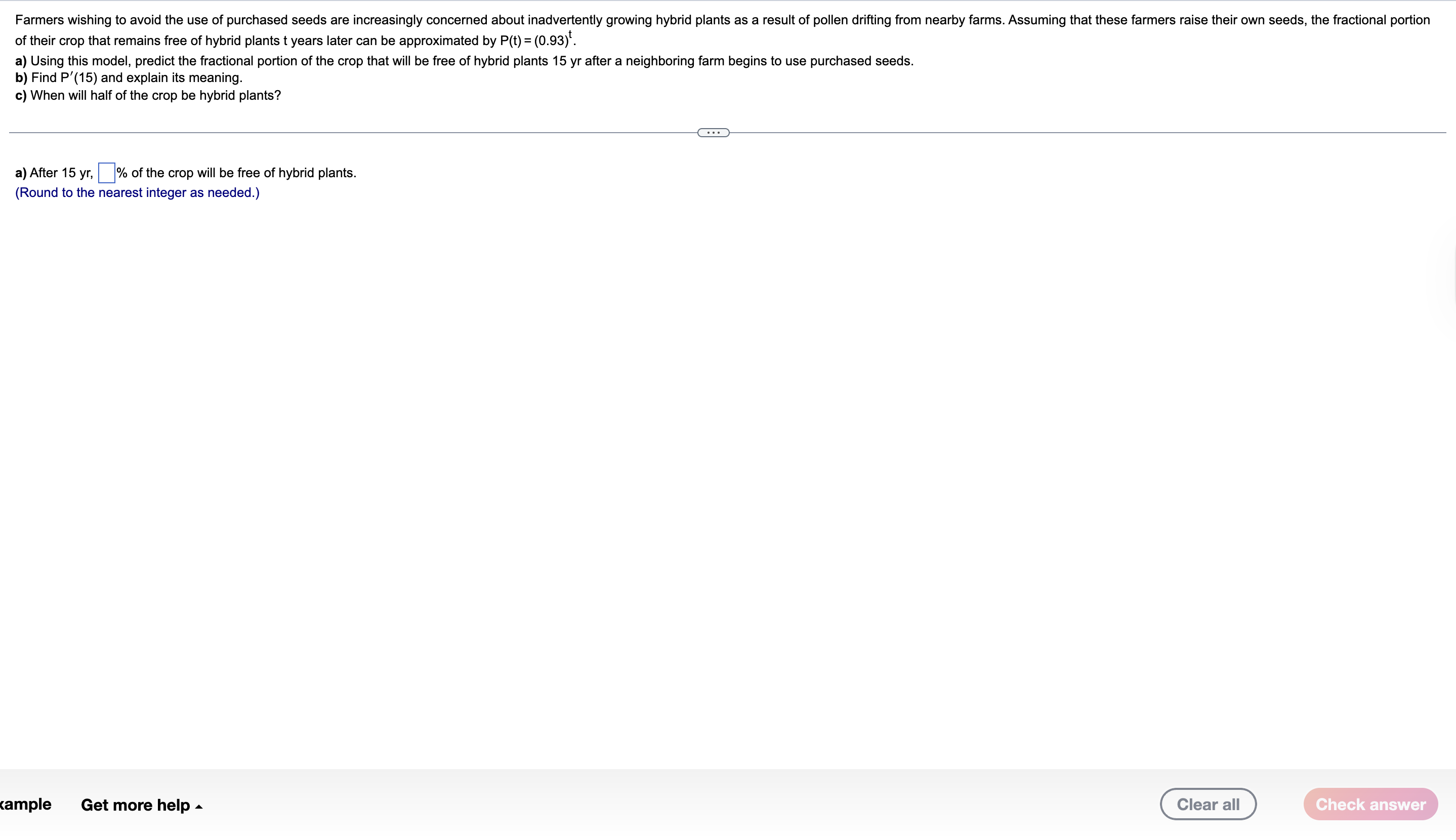 of their crop that remains free of hybrid plants