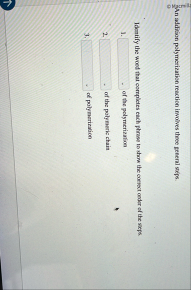 ? 2 5 An addition polymerization reaction