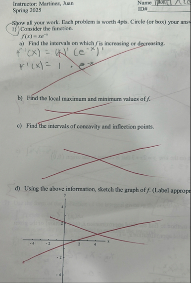 Instructor: Martinez, Juan Spring 2 0 2 5 Name q