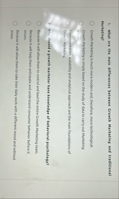 What are the main differences between Growth