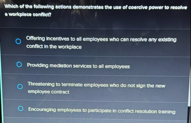 Which of the following ections demonstrates the