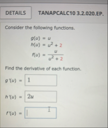 TANAPCALC 1 0 3 . 2 . 0 2 0 . EP . Consider the