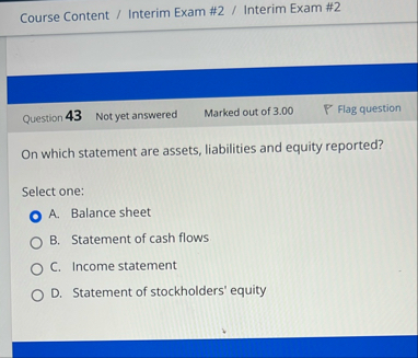 Course Content / Interim Exam # 2 / Interim Exam