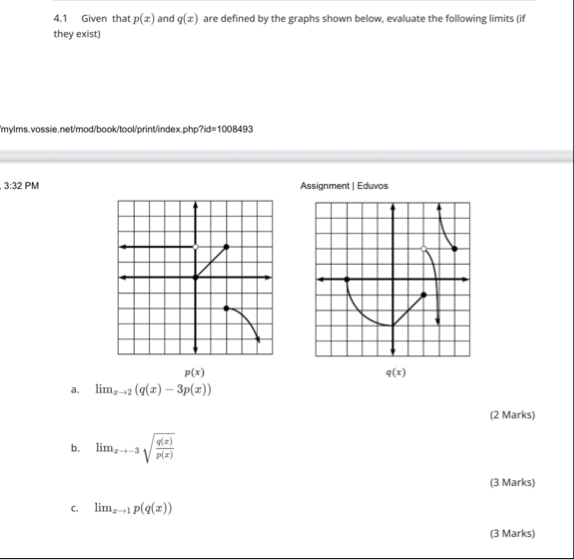 4 . 1 Given that p ( x ) and q ( x ) are defined