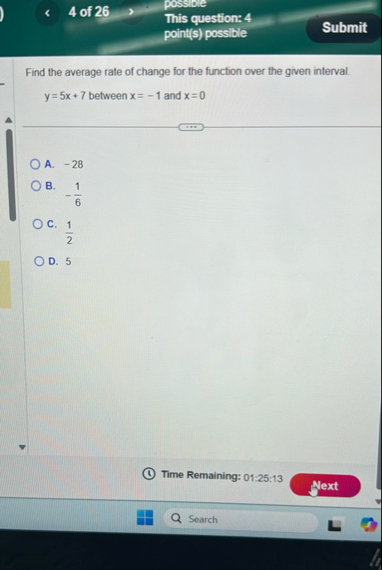 < 4 of 2 6 possibie This question: 4 point ( s )