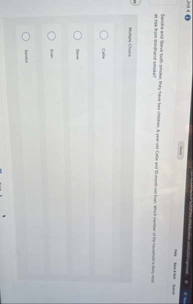 Unit 4 ( i ) 2 . Help Sove 8 fait Subma Sandra