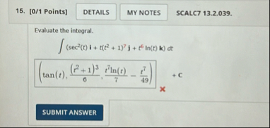 [ 0 / 1 Points ] SCALC 7 1 3 . 2 . 0 3 9 .
