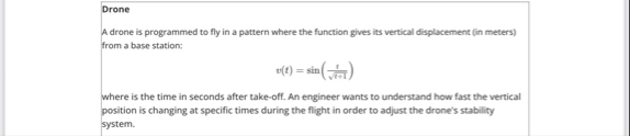 Drone A drone is programmed to fly in a pattern