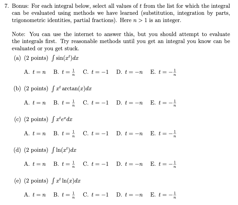 CALC II - PLS TEACH HOW TO GET THE ANSWER FOR ALL