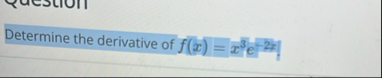 Which of the following is the derivative of j ( x