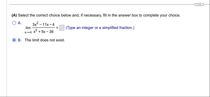 ( A ) Select the correct choice below and, if