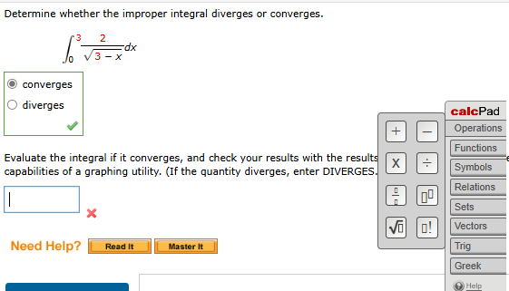 Determine whether the improper integral diverges
