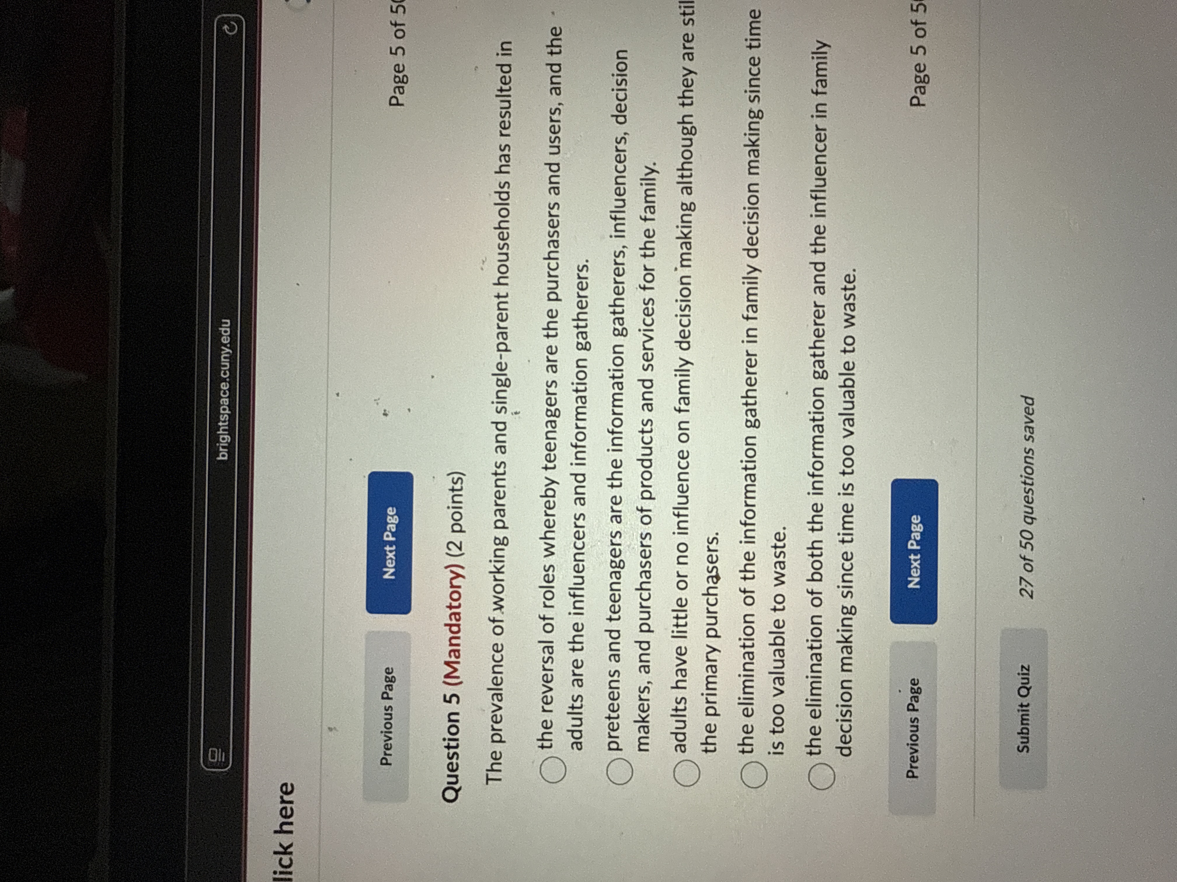 Question 5 ( Mandatory ) ( 2 points ) The