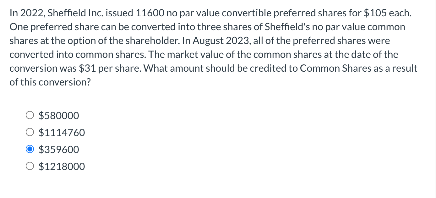 I n 2 0 2 2 , Sheffield Inc. issued 1 1 6 0 0 n o