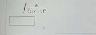 d x ( 1 3 x - 9 ) 5