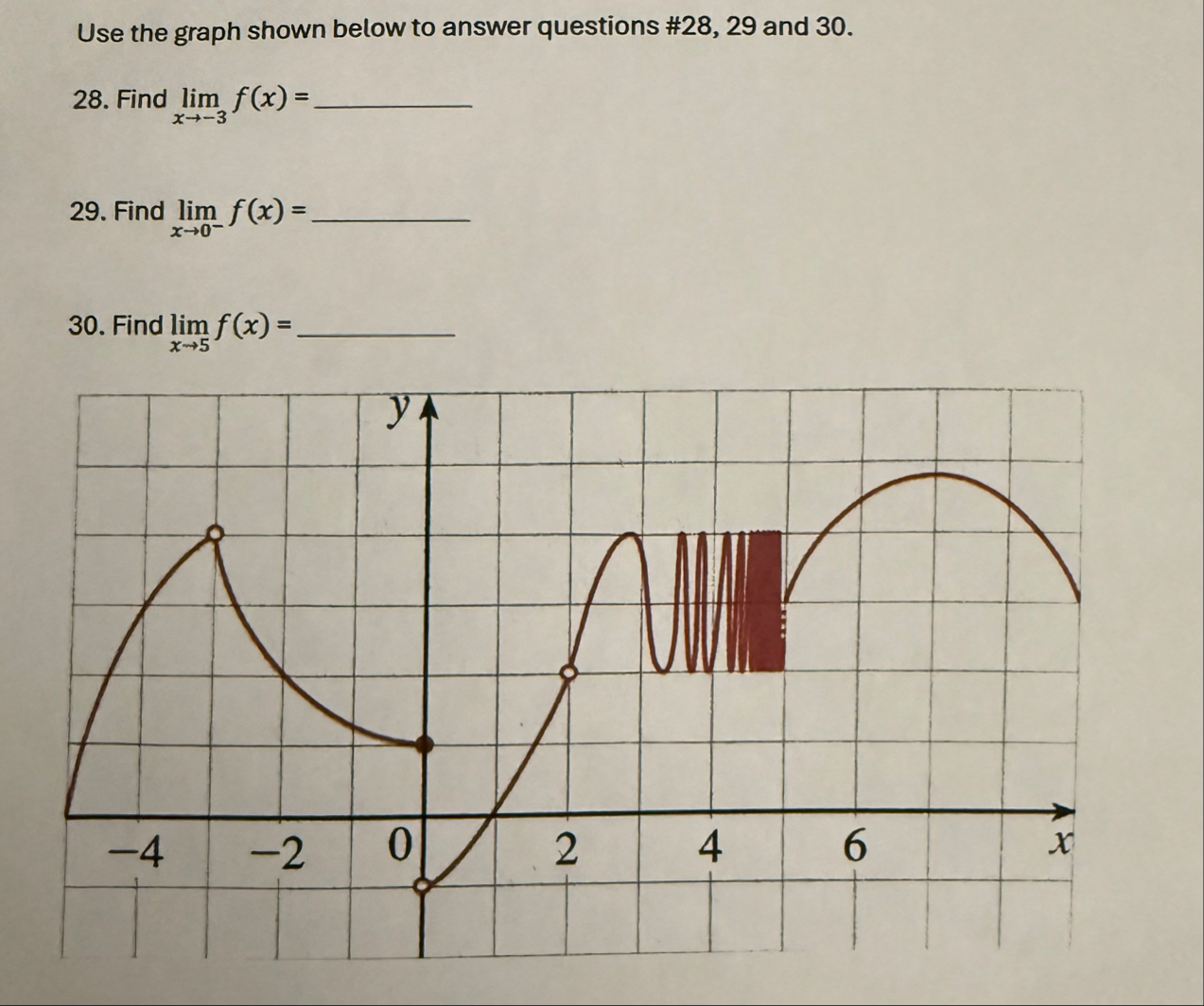Use the graph shown below to answer questions # 2