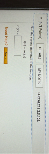 [ - / 3 Points ] LARCALC 1 2 2 . 3 . 1 0 2 . Find