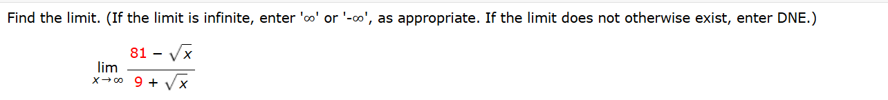 ' o r ' - ' , a s appropriate. I f the l i m i t