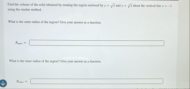 Find the wolume of the sold obvained by rotating
