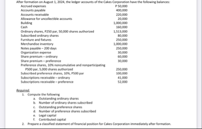 After formation on Auguit 1 , 2 0 2 4 , the
