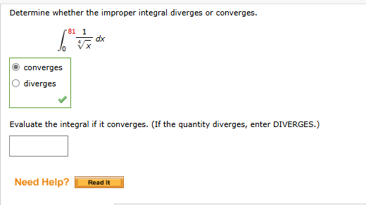 Determine whether the improper integral diverges