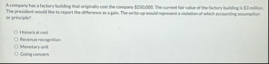 A compary has a factory building that originally