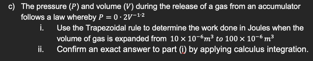 c ( P ) and volume ( V ) during the release o f a
