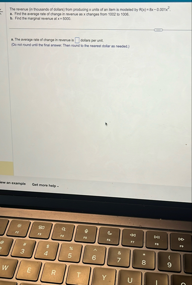 The revenue ( in thousands of dollars ) from