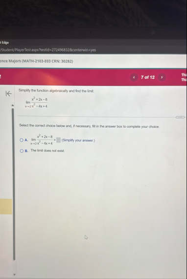 Rdgy ence Majors ( MATH - 2 1 0 3 - E 0 3 CRN: 3
