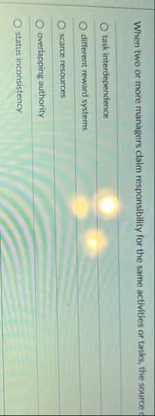 When two or more managers claim responsibility