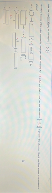 Note that f ( x ) g ( x ) on the interval - 2 , 6