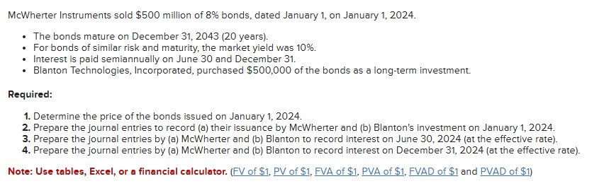 McWherter Instruments sold \ ( \ $ 5 0 0 \ )