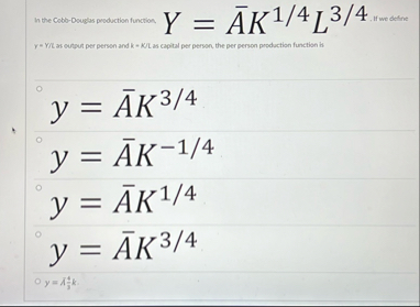 Y ? b = a r ( A ) K 1 4 L 3 4 y ? b = a r ( A ) K
