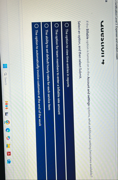 Certification Level 2 : Expenses and vendors exam
