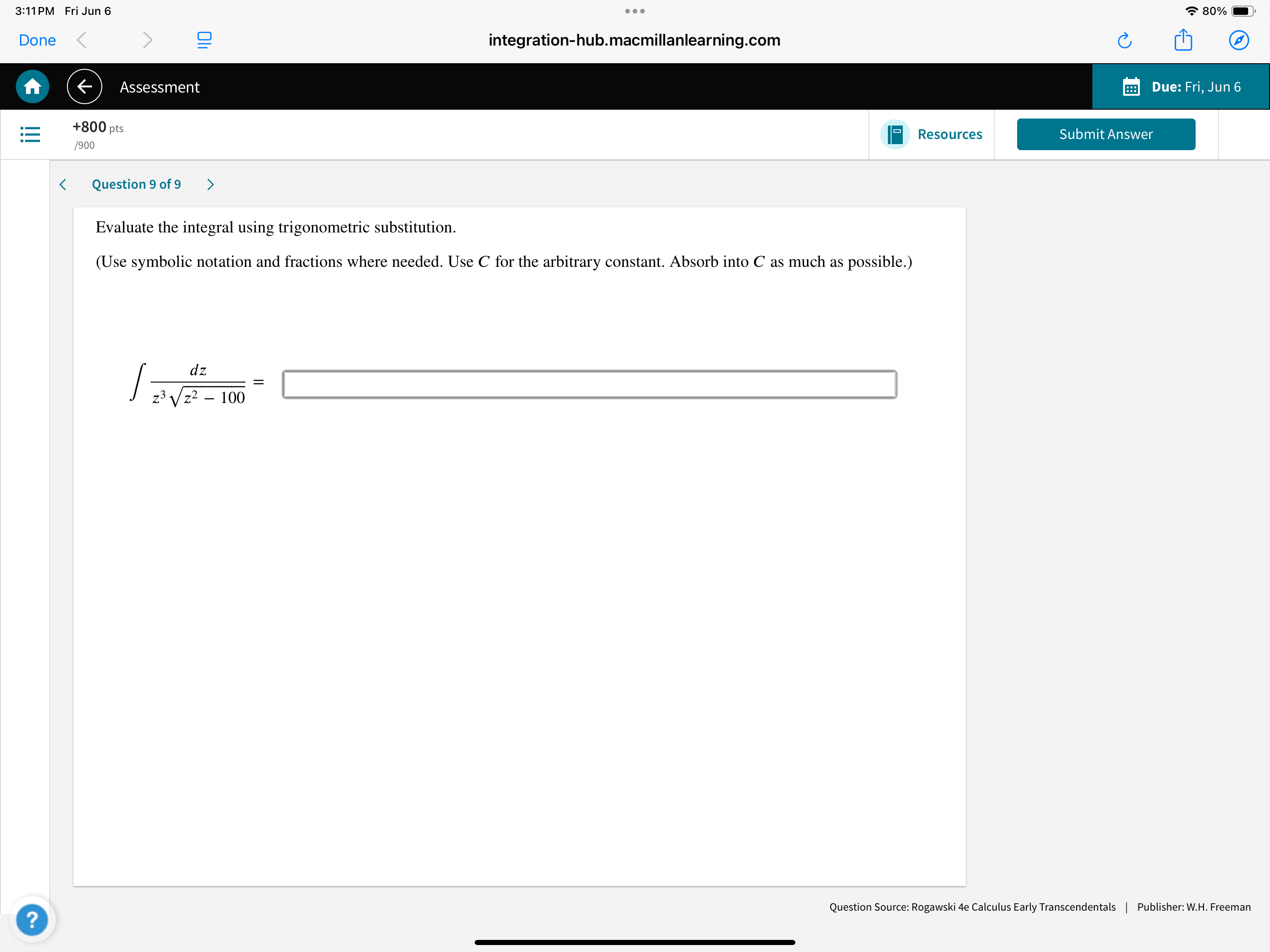C for the arbitrary constant. Absorb into C as