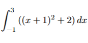 - 1 3 ( ( x + 1 ) 2 + 2 ) d x