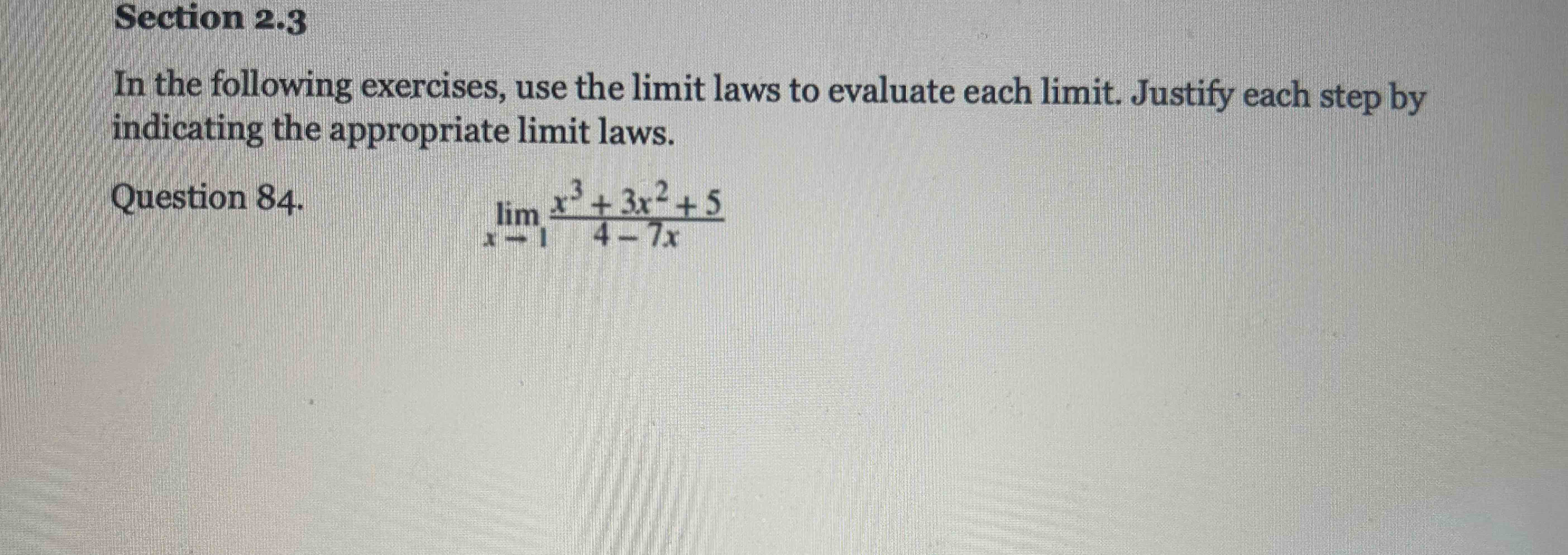 Section 2 . 3 I n the following exercises, use