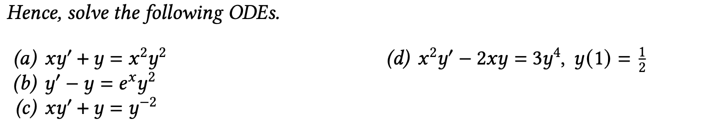 I need t o see how t o solve these b y