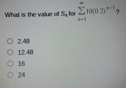 What is the value of S 4 for n = 1 1 0 ( 0 . 2 )