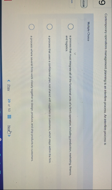 Contemporary operations management planning is an