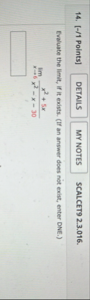 [ - / 1 Points ] SCALCET 9 2 . 3 . 0 1 6 .