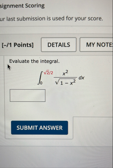 signment Scoring ur last submission is used for