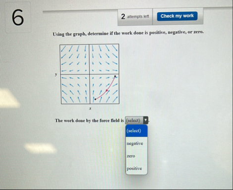 2 attempts left Using the graph, determine if the
