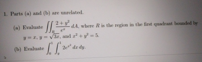Parts ( a ) and ( b ) are unrelated. ( a )