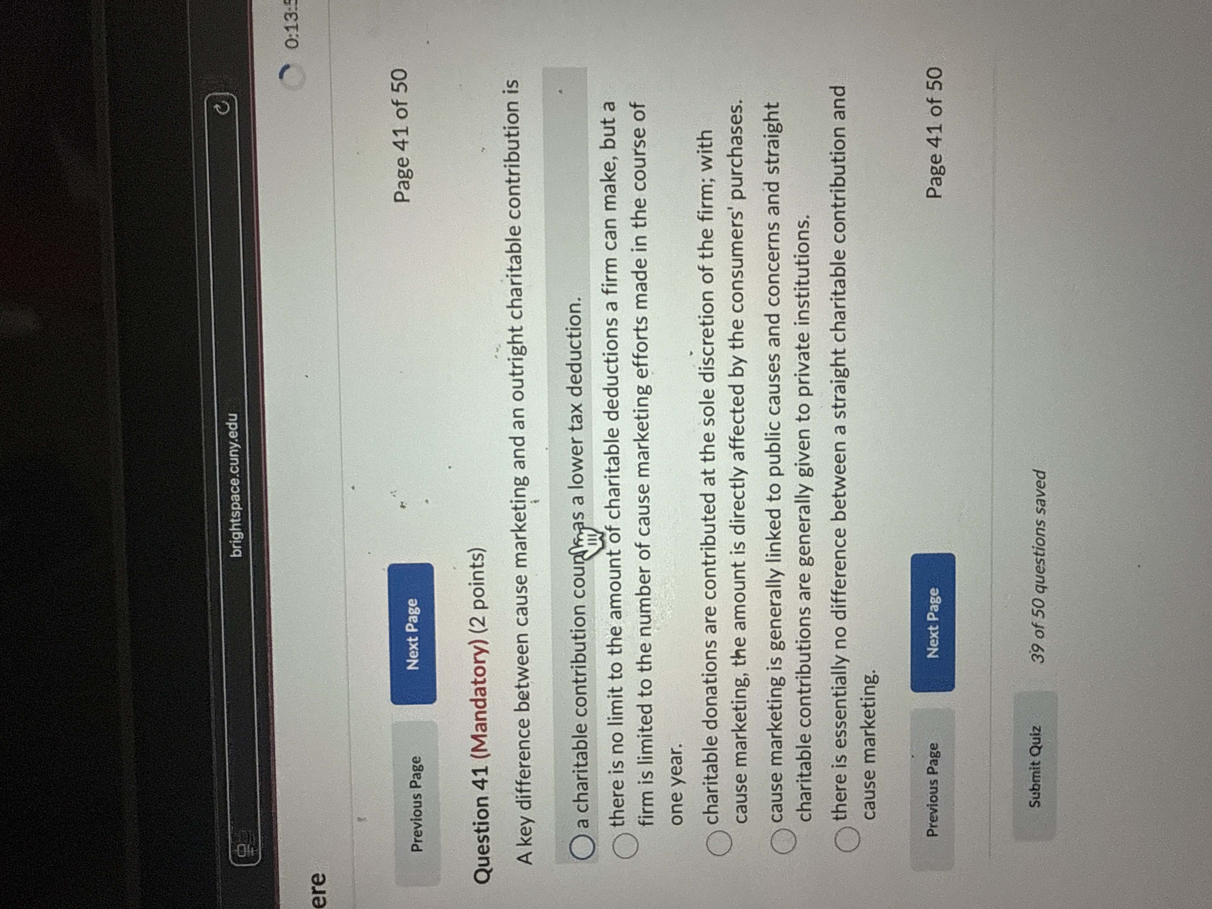 Question 4 1 ( Mandatory ) ( 2 points ) A key