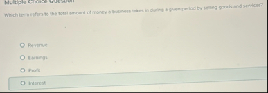 Multiple Choice Guesuri Which term refers to the